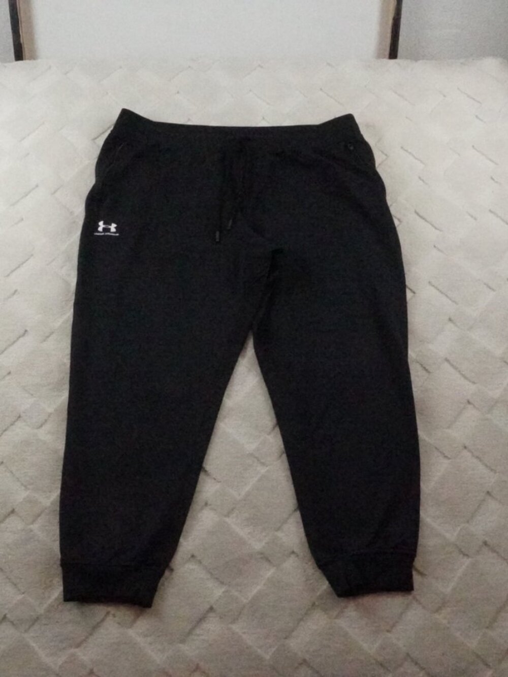 Under Armour Jogger Sweat Pants mens 2XL Black Loose Gym Yoga